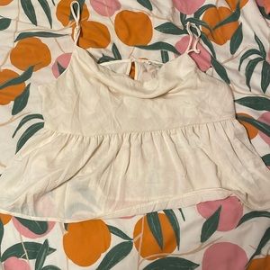 American Eagle Babydoll Cropped Tank Top